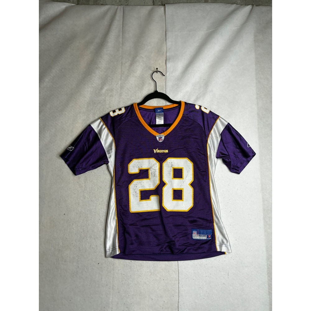 Reebok Minnesota Vikings‎ Adrian Peterson 28 Purple NFL Jersey Mens Medium 7165W